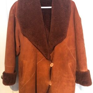 Women leather coat